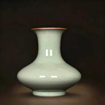Celadon Ice Crackle Phoenix Tail Vase