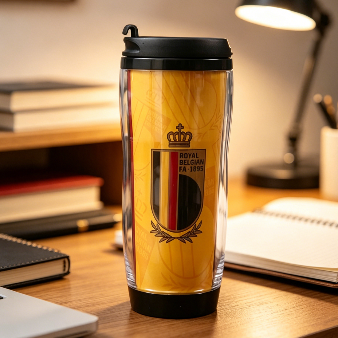 Royal Belgian Football Team Insulated Travel Tumbler | 12oz Double-Wall Coffee Mug for Fans