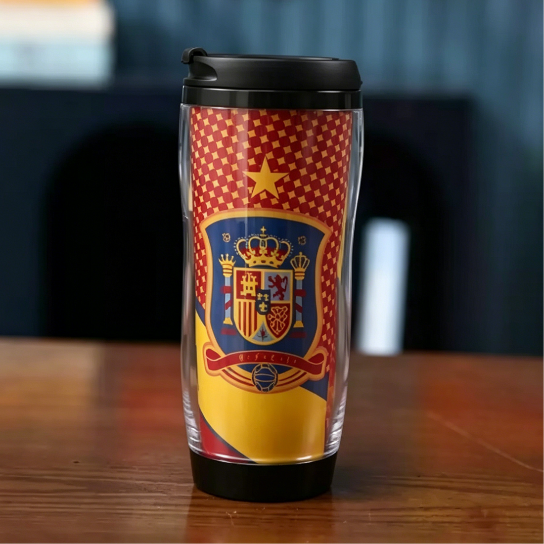 Spanish National Football Team Insulated Travel Tumbler | 12oz Double-Wall Coffee Mug for La Roja Fans
