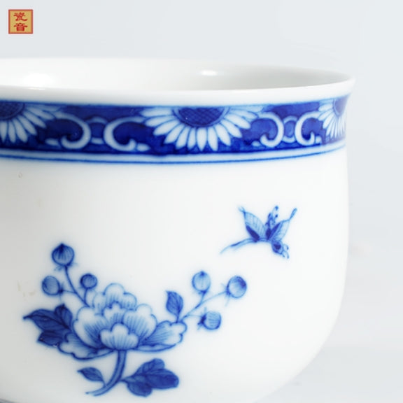 "Butterfly & Flower" Gongfu Teacup