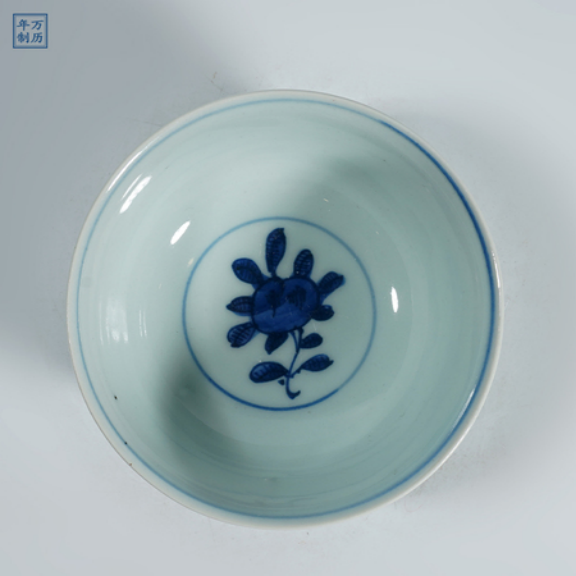 Blue and White "Eternal Spring" Porcelain Teacup
