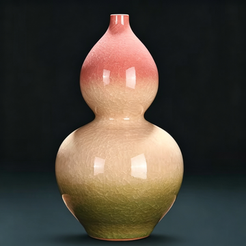 Gradient Glaze Gourd Vase