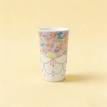 Style 06 - Handcrafted 3D Embossed Pastel Floral Porcelain Mug