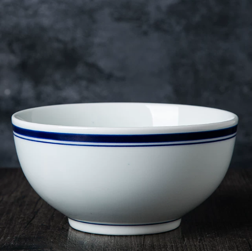 Under-glaze Blue Line Arhat Porcelain Bowl