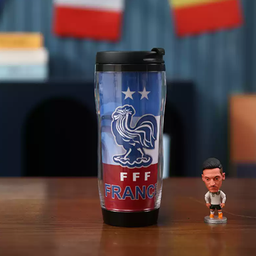 French National Football Team Insulated Travel Tumbler | 12oz Double-Wall Coffee Mug for Les Bleus Fans