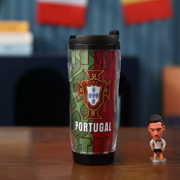 Portuguese National Football Team Insulated Travel Tumbler | 12oz Double-Wall Coffee Mug for Seleção Fans