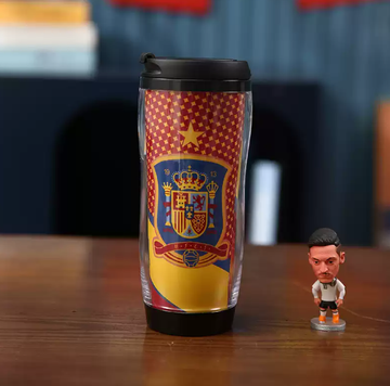 Spanish National Football Team Insulated Travel Tumbler | 12oz Double-Wall Coffee Mug for La Roja Fans