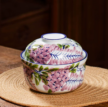 Wisteria Porcelain Noodle Bowl