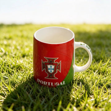 Portugal National Team 2026 World Cup Ceramic Mug - Official Crest Red & Green Coffee Cup