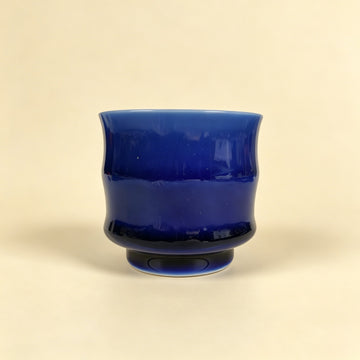 Sapphire Blue Bamboo Joint Tea Cup