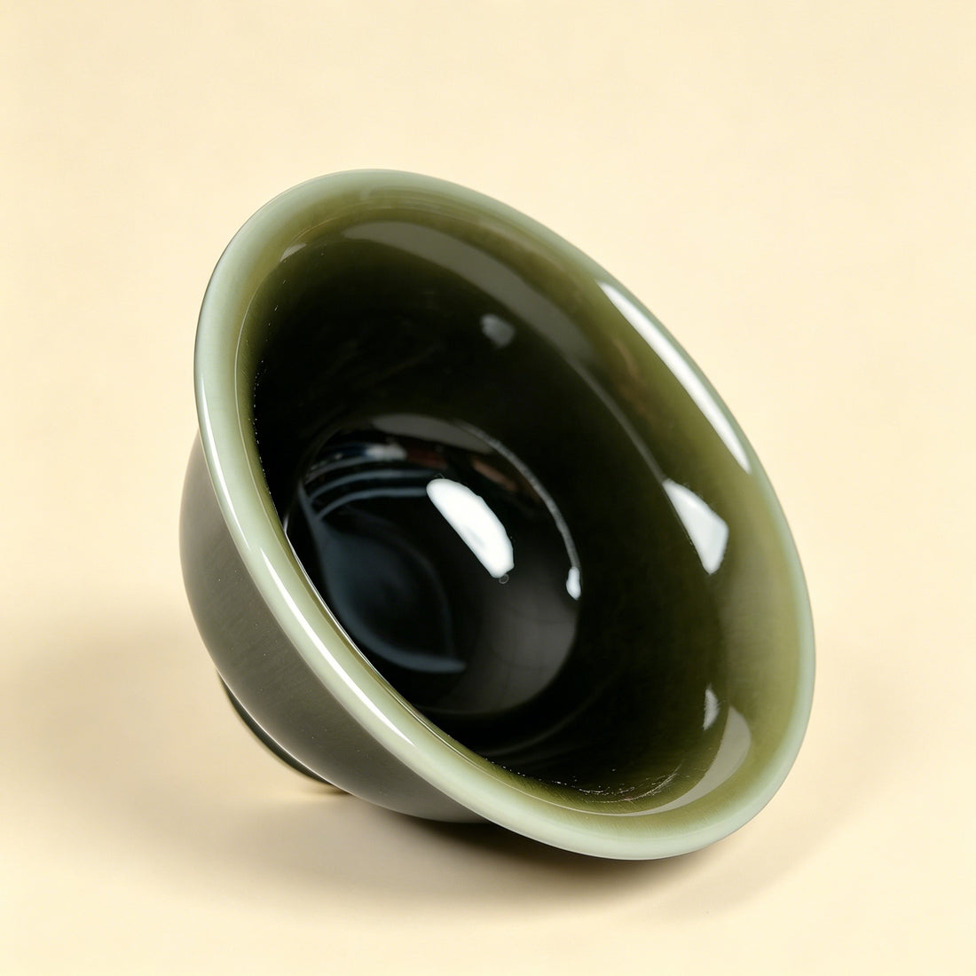 Ru Mo Ink-Like Hand-Pressing Tea Cup