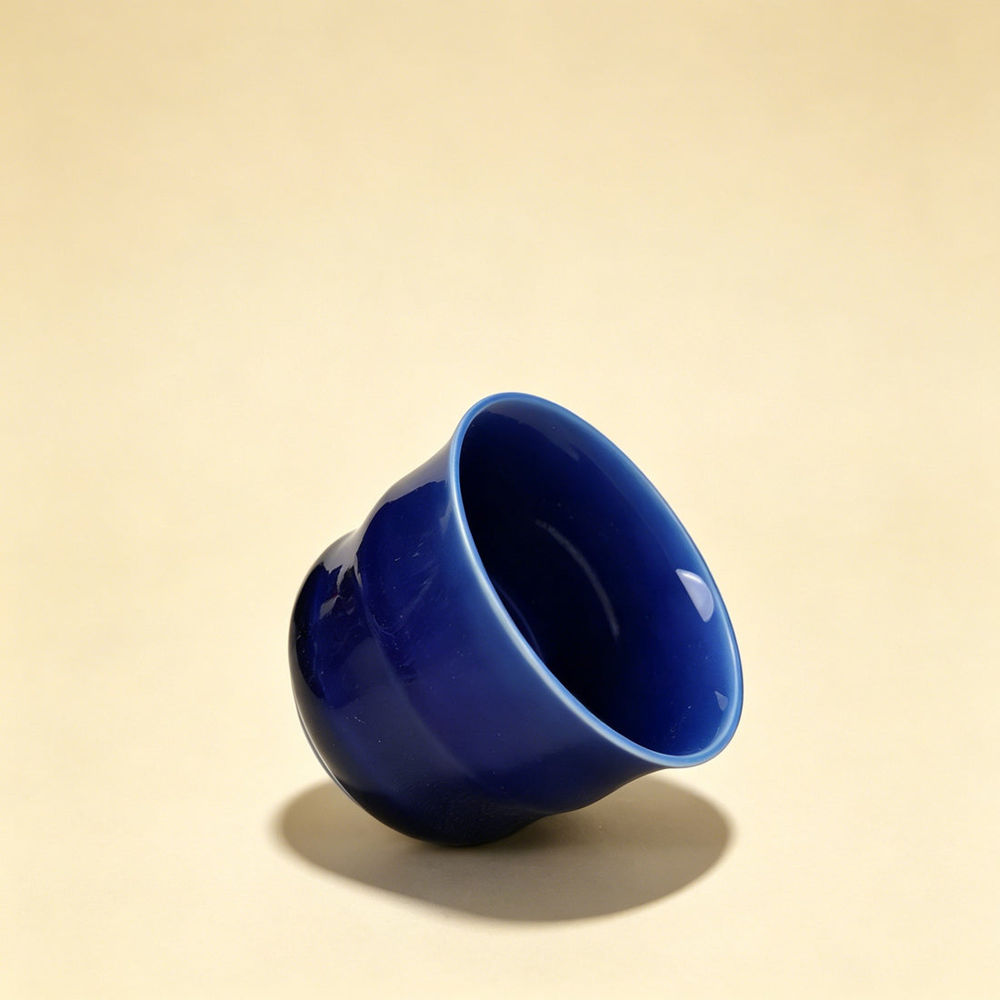 Sapphire Blue Bamboo Joint Tea Cup