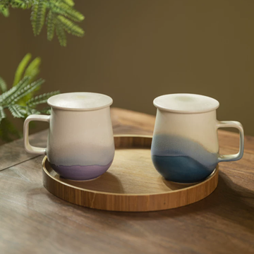 Mountain Mist Gradient Ceramic Mug Set (2-Pack)